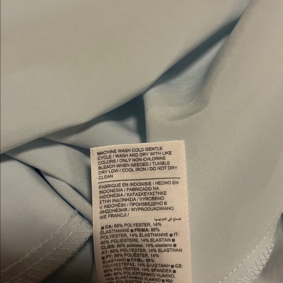 Athleta Breezeful Racerback Presidio Baby Blue Hi Lo Midi/Maxi Dress - M/P - Picture 9 of 9